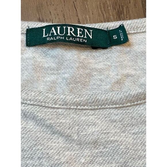 Womens Ralph Lauren Green tag long sleeve gray shirt top Soft size small - Picture 3 of 8